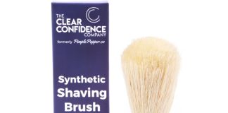 Clear Confidence Plastic-free Vegan Shaving Brush Review Shaving
